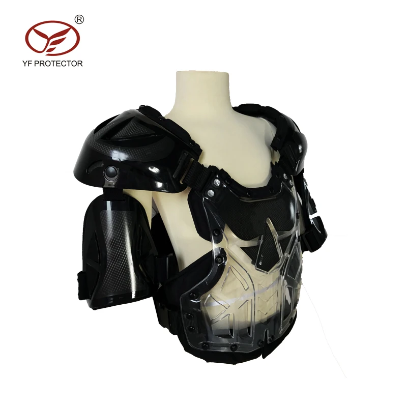 Motorcyclist EN14021 CE Approved Adult Youth Transparent Motorcycle Body Motocross MX Full Chest Roost Arm Protector