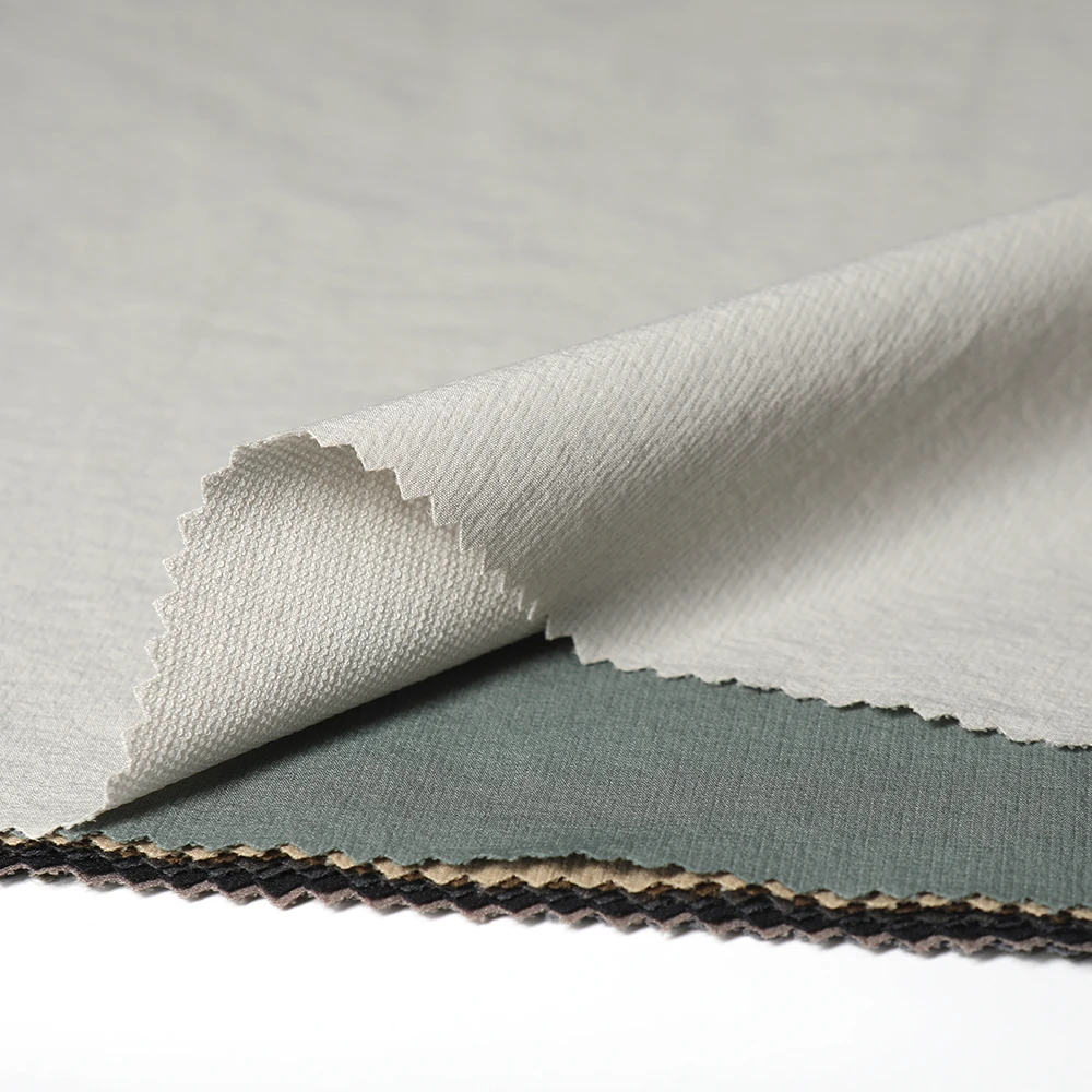 fabric manufacturer custom color  ns terry nylon spandex fabric woven fabric roll for clothing