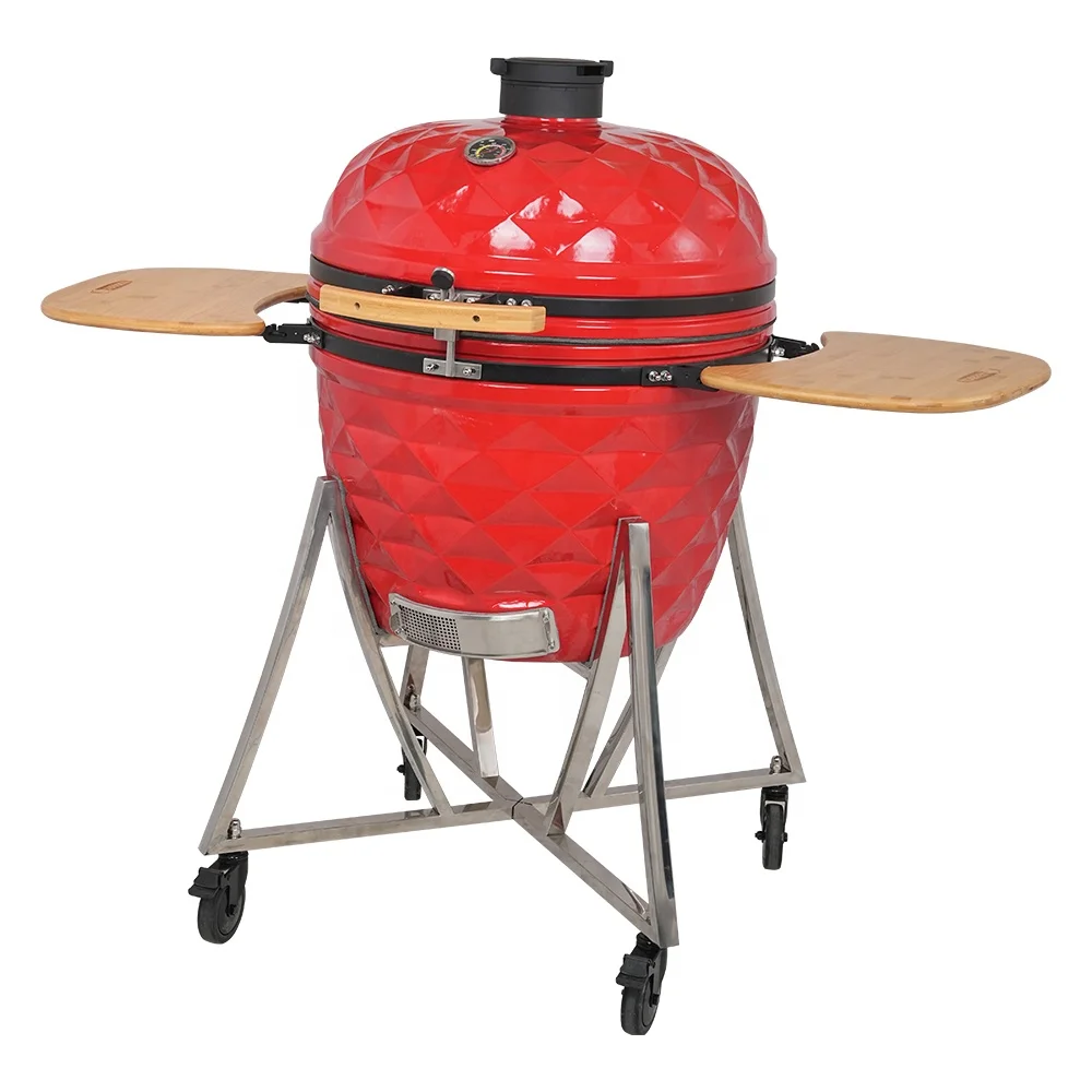 SEB KAMADO Diamond 26 Inch Outdoor Cooking Kamado Barbecue Trolley Standard Bbq Grill