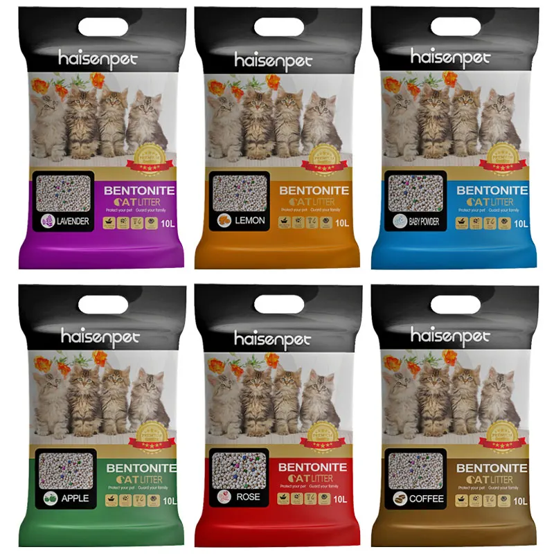 OEM Factory Cat Litter Sale Natural Organic Clumping Mineral Buy Premium Fragrant Ball Shape Clay Bentonite Cat Litter