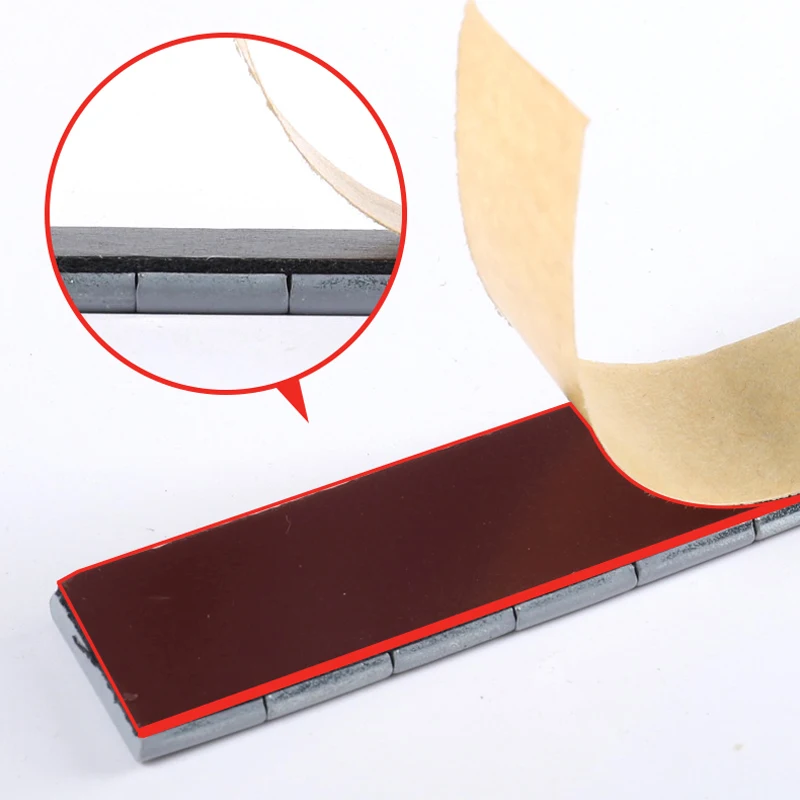 JRS Customized Box Fe Stick On Wheel Weights Wheel Balancing Weights With Blue Tape