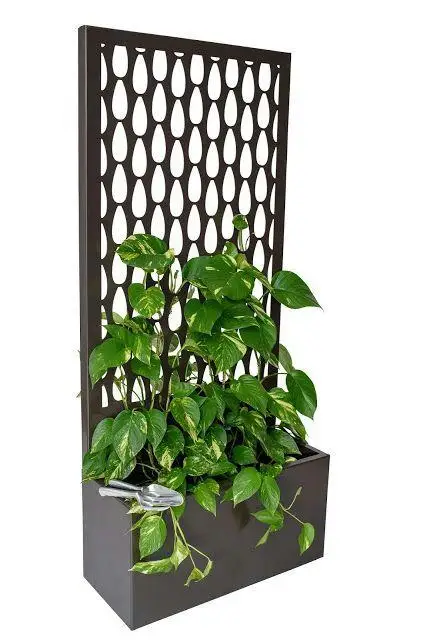 На открытом воздухе выветривания Corten стальная экран ящик для комнатных растений