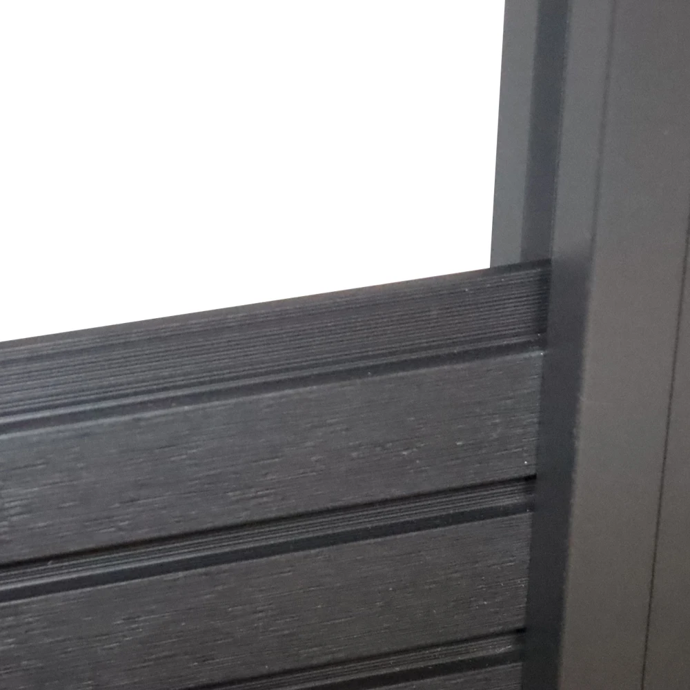Recommend Co-extrusion WPC Fencing With Aluminum Post Commercial Wood Composite Fence