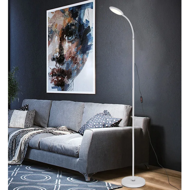 Modern Nordic Floor Standing Light LED Reading Lamp Adjustable Dimmable