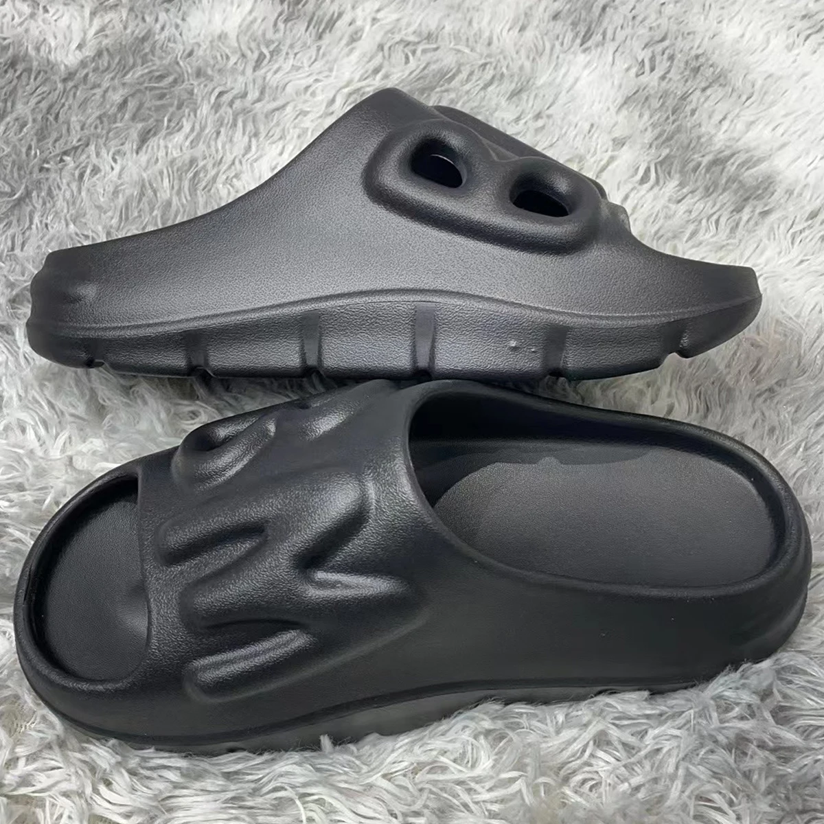 Custom  New Unisex three belt Sandals Men Flat Slides Shoe outdoor Women Slip Eva Kids 2023 slides Sandals Beach Ladies Slippers