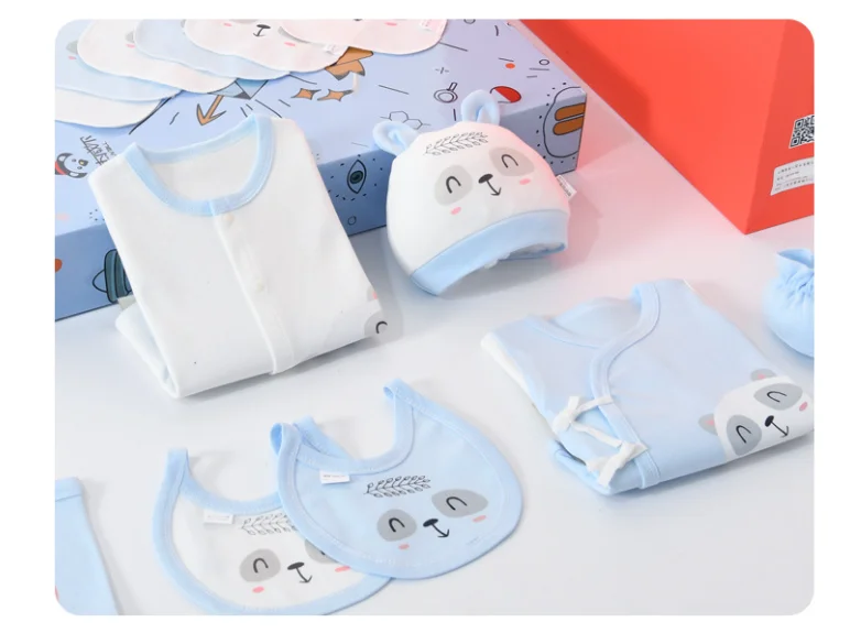 Wholesale  18pcs Baby Sleepwear Gift Package Newborn Clothes Baby Gift 100% Cotton Baby Shower Gift Set Box