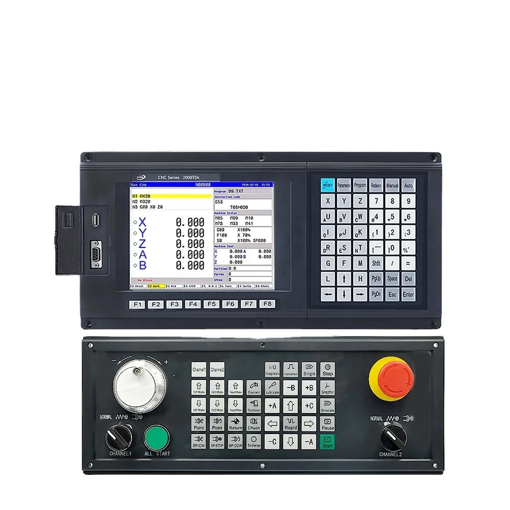 High-end New Product Double Channel Type  CNC Controller For Lathe/turning With Auto Tool Changer Function