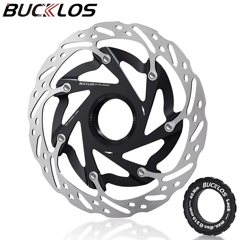 OEM/ODM BUCKLOS Centerlock Disc Brake Rotor 160mm 140mm MTB Hydraulic Brake Disc Heat Dissipation Road Mountain Bike Brake Disc