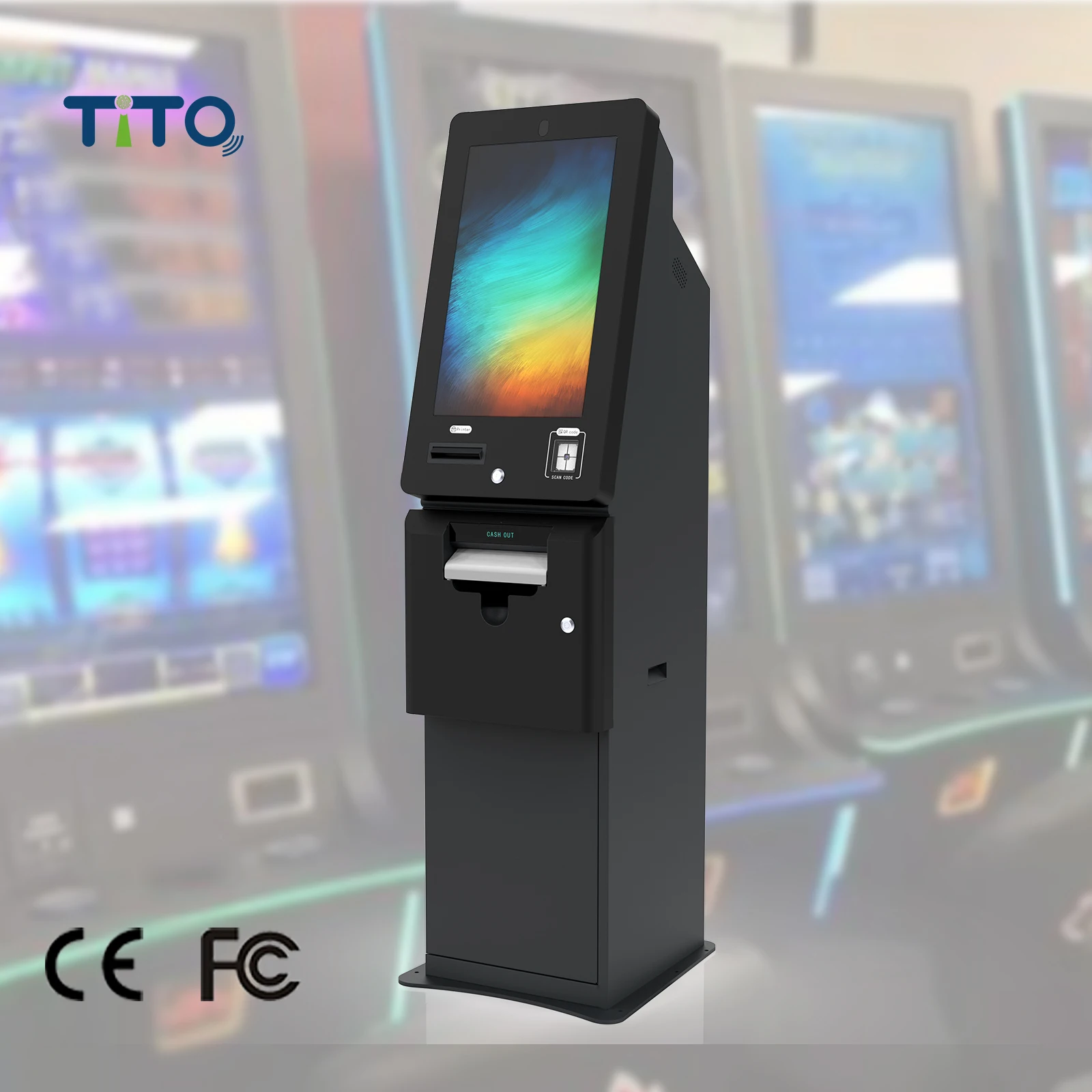 Video skill game fusion link 5 in 1 ticket redemption kiosks Vortex bill acceptor cash dispensing machine skill game cabinet