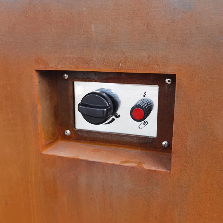 Outdoor Hot Sale Square Fire Pit Heater Table Gas Fireplace Fire Pit Barbecues Burner Propane Fire Pit