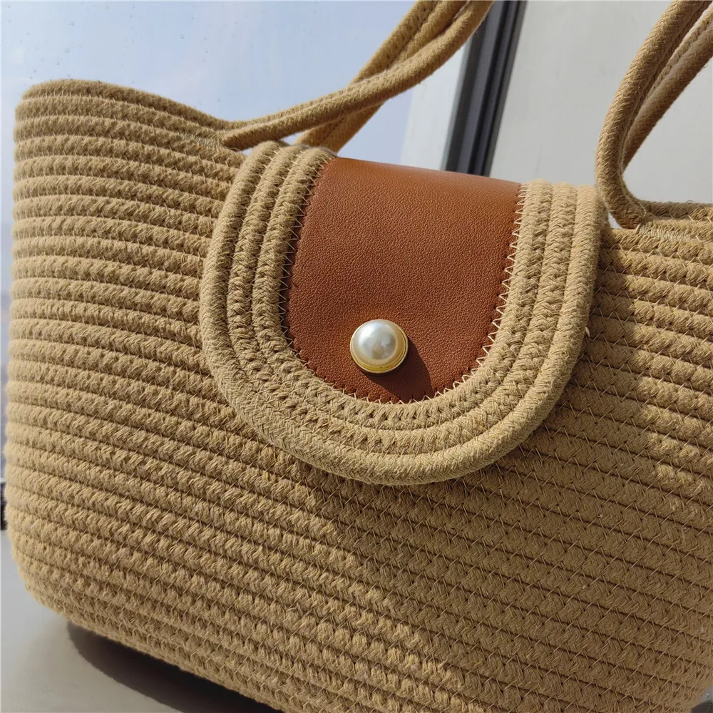 Summer beach embroidery straw tote bag straw bag straw beach bag for women