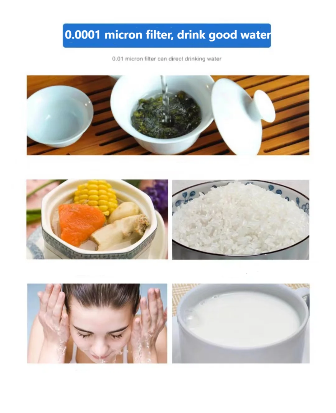 5-Stage Water Purifier For Drinking Home Reverse Osmosis System Ultrafiltration Water Purifier for Purifying Water