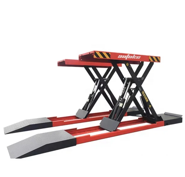 1.6m Luxury lowrider Lift 4 tons Mobile Scissor Car lifter 4 cylinder hydraulic Movable Scissor lift platform for car