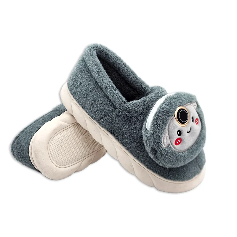 Customizable USB Rechargeable Unisex Plush Heated Slippers Winter Electric Battery Powered Foot Warmer for Home Use