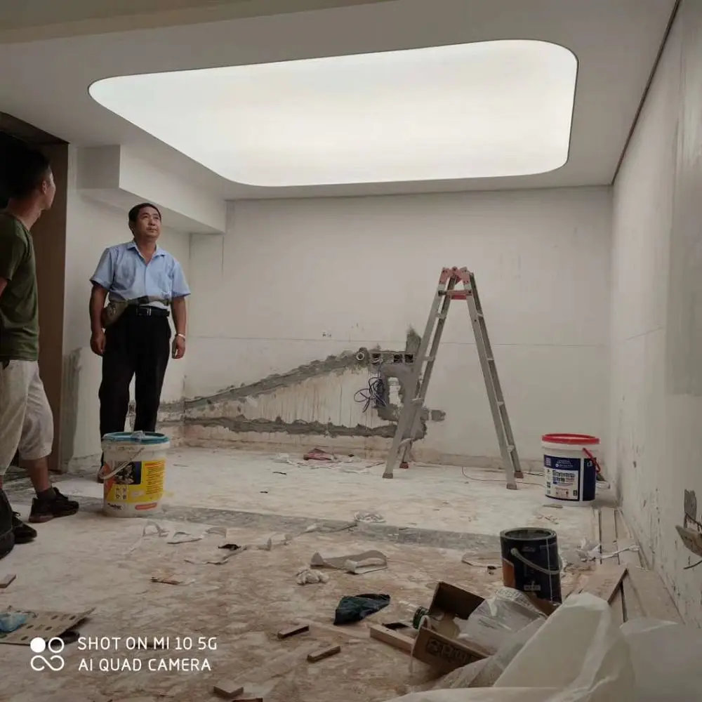 Ready-To-Ship Products Decorative De Plafond Office Suspended Ceiling Stretch Fabric Ceilings And Partitions