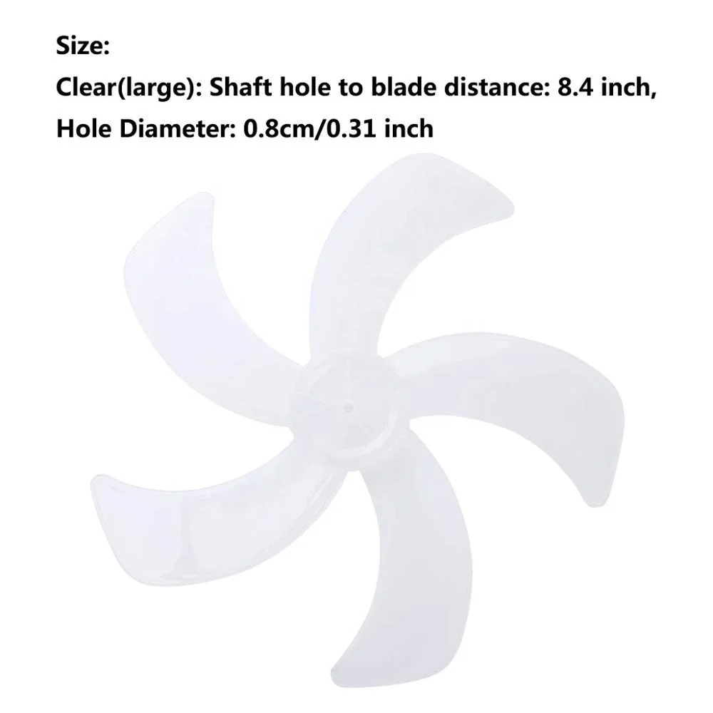 Стационарные детали вентилятора, прозрачная Бытовая пластиковая пятиугольная универсальная лопасть вентилятора для настольного Fanner, общие аксессуары