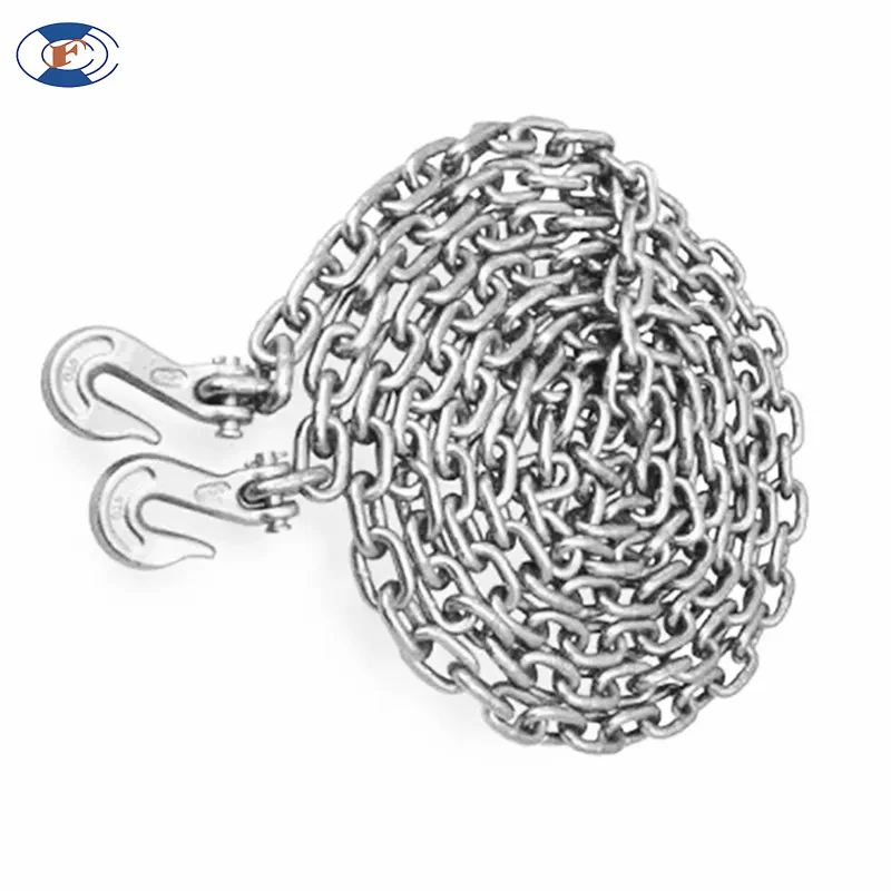 HF astm/nacm standard g70 tow truck safety yellow galvanized chain