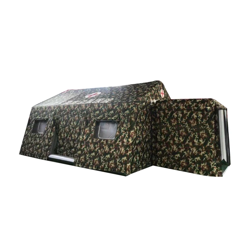 Customized Air sealed camouflage  large used inflatable tent for relief