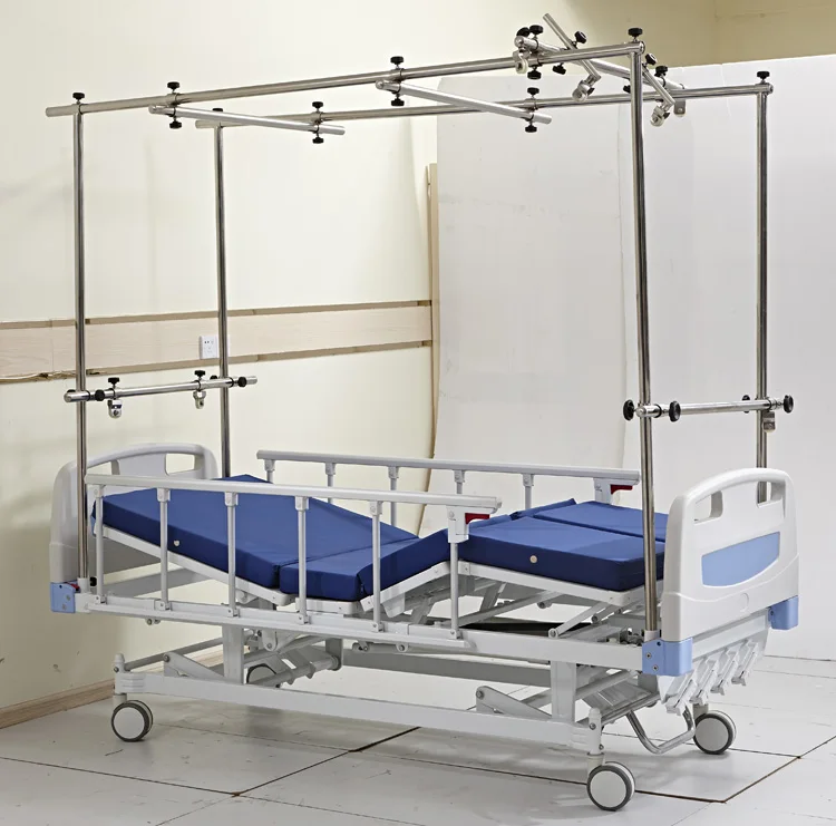 S432G Four Cranks Manual Orthopedics Bed With Aluminum Orhopedics Traction Frame