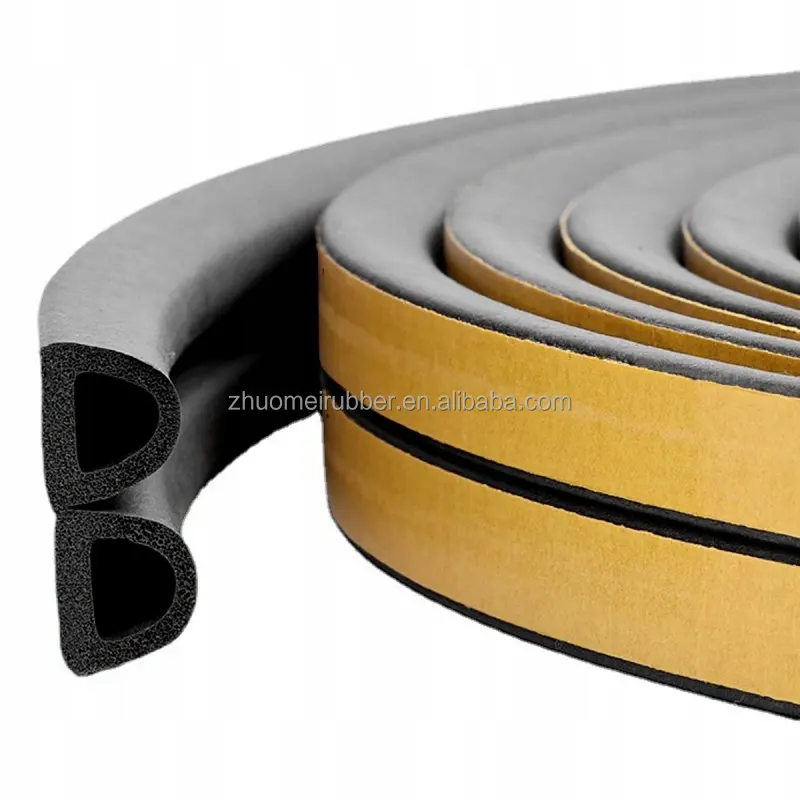 Self-adhesive seal type D for door, window, doorframe