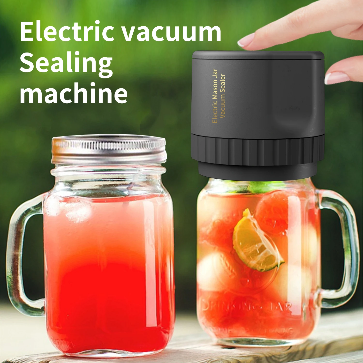 2024 Mason Jars Vacuum Sealer Kit for Food Storage, Electric Mason Jar Vacuum Sealer Canning Machine hot sales