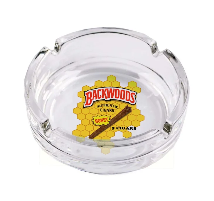 Latest Promotion Price Glass Ashtray 3d Carving Ash Tray Cigar Receptacle Fancy Ashtray Cigarette Ashtray With Non-Slip Base