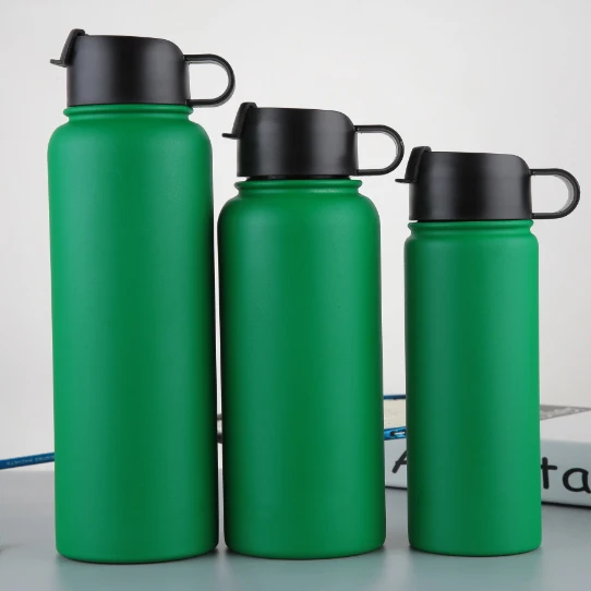 18oz 32oz 40oz 64oz Outdoor Double Walled Stainless Steel Vacuum Insulated Travel Hydrate Flask Water Bottle