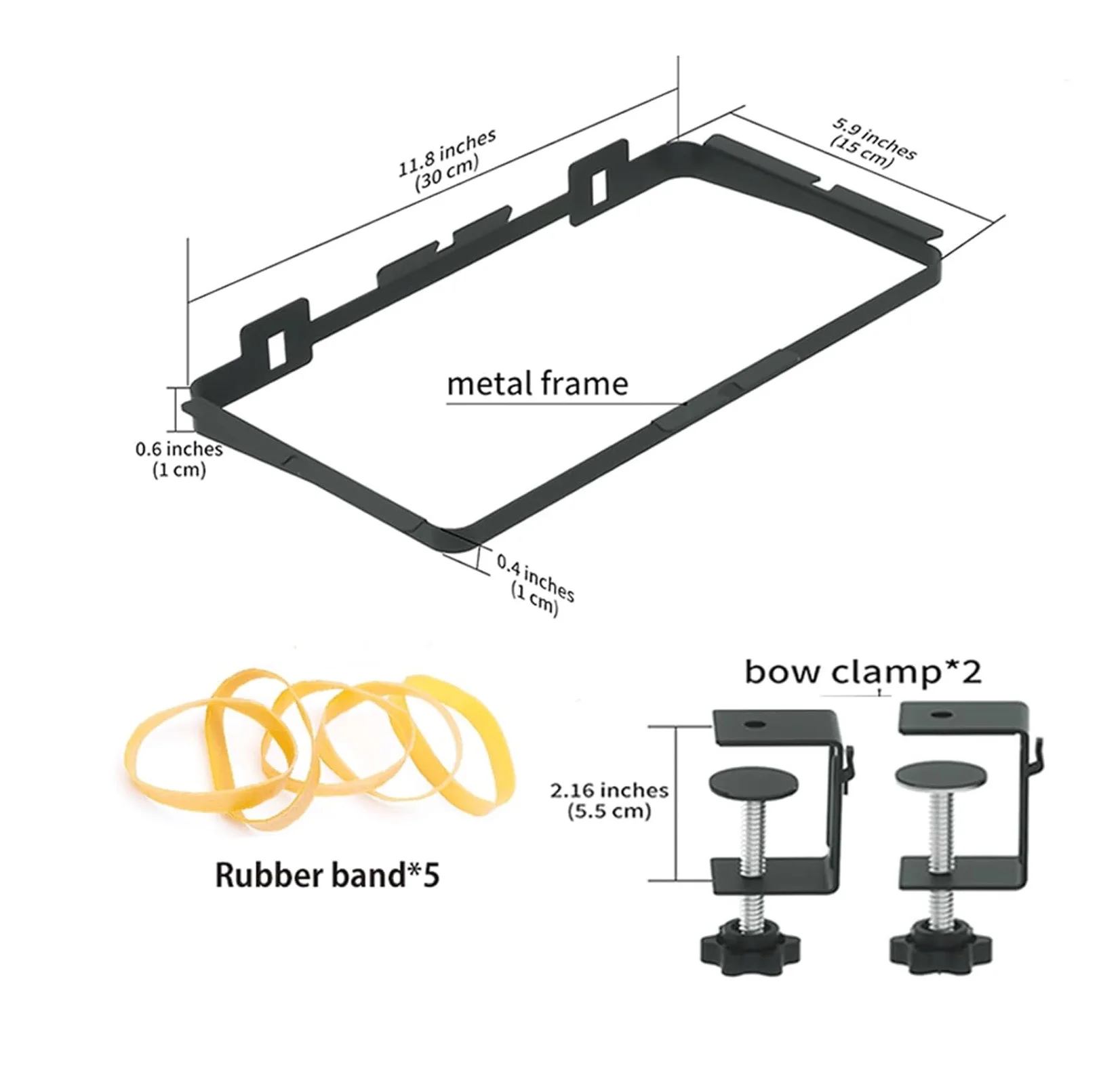 Trash Bag Holder Heavy Duty Steel Camping Hanging Garbage Bag Holder with Bow Clamps,Plastic Bag Holder Rack for Griddle