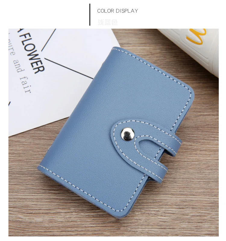 New Product Mini Card Holder Binder Planner PU Leather Logo Custom Save Money Wallet Budget Binder with Cash Envelope