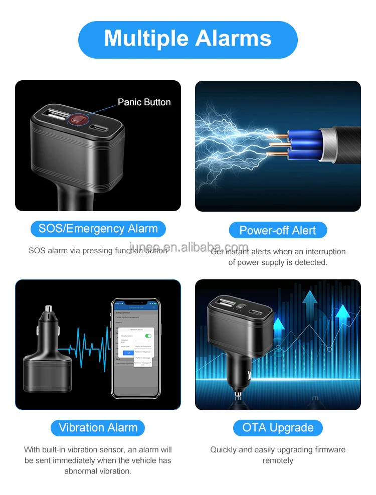 WINNES 4G TK818 Car Cigarette Lighter Charger Hidden GPS Tracker Free Platform Real time tracking for taxi logistics companies