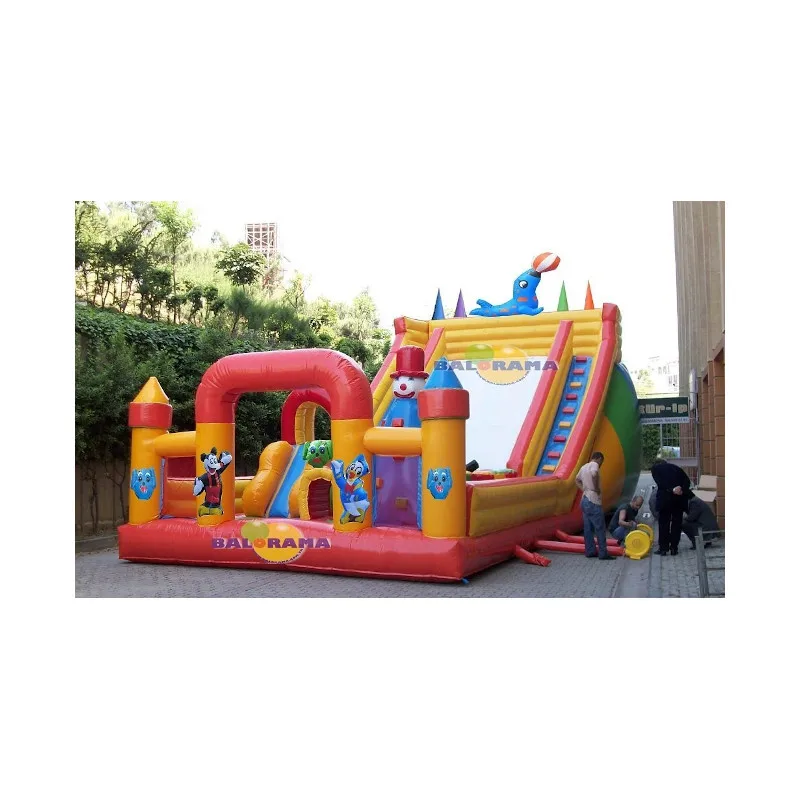 Outdoor big inflatable playground equipment, funcity playground, large inflatable dolphin park