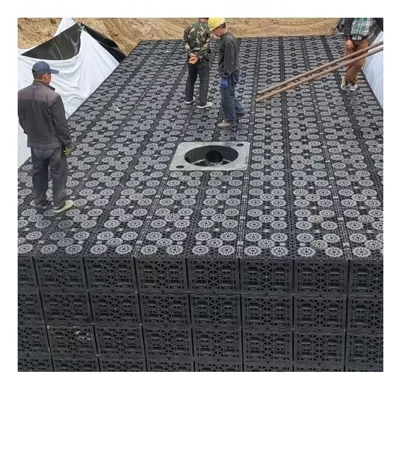 Interlocking underground stormwater attenuation tank system for residential house car parks flood mitigation