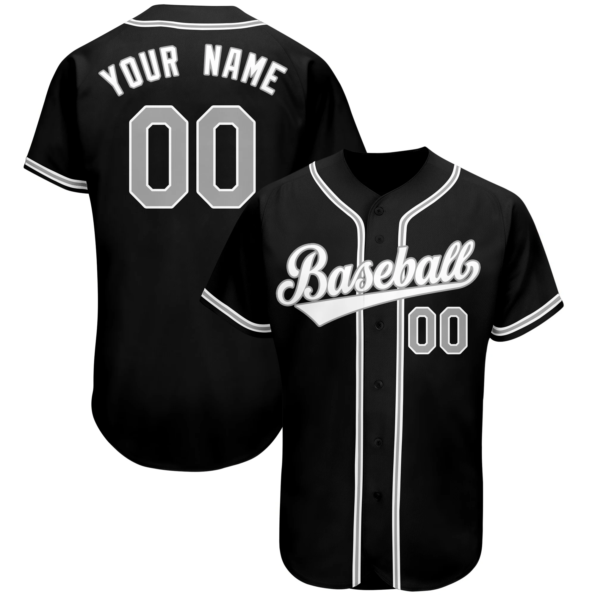 Custom Logo Wholesale Sublimation Team Blank V Neck Mens Uniform Custom Baseball T Shirts Jersey