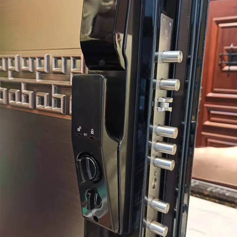 Premium quality front main entrance multi point locking system security door modern metal door exterior fire rated steel door