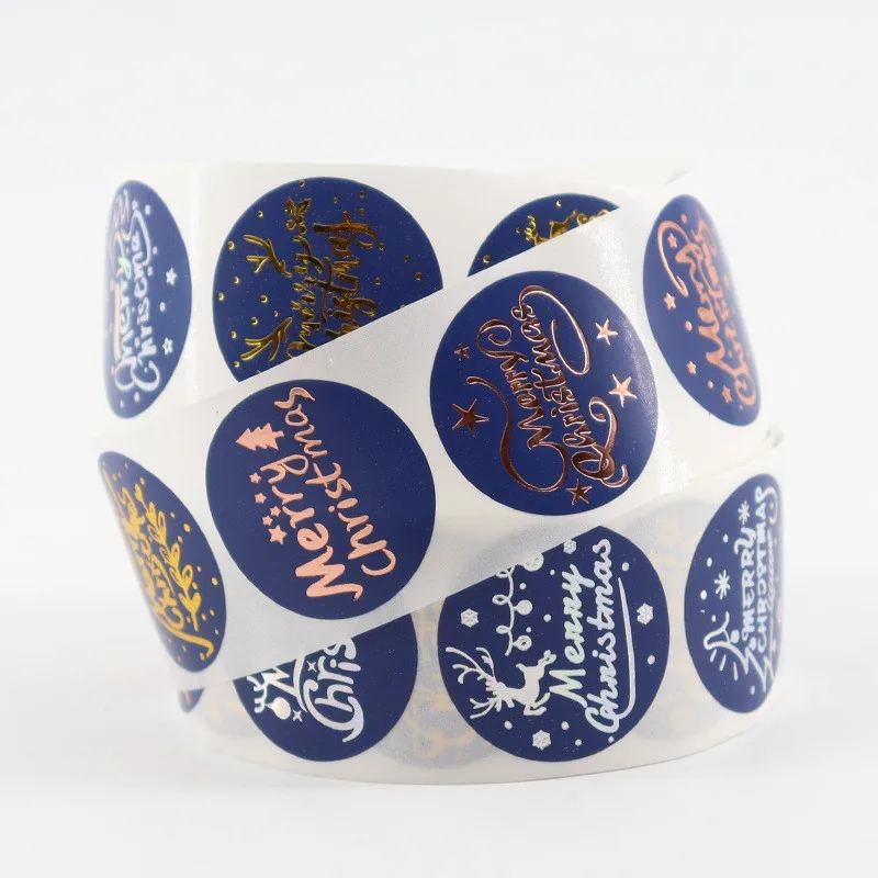 Самоклеящаяся печать логотипа на заказ круглая Роза фольга благодарственные наклейки виниловая этикетка для упаковки по уходу за кожей