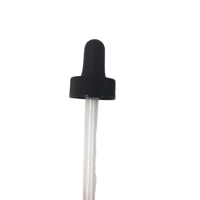 factory RUIAPCK cheap 20/400 dropper cap plastic  pipette with child proof cap for bottle
