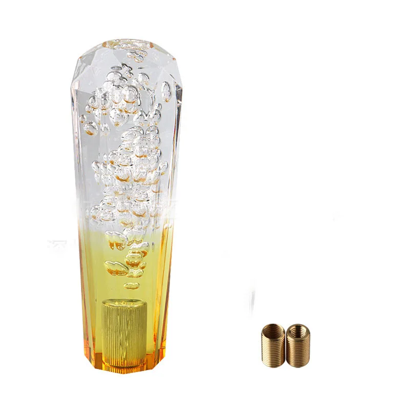 Universal Crystal Octangle AT/MT Car Shift Knob Automobile Gear Stick Shifter Lever Head