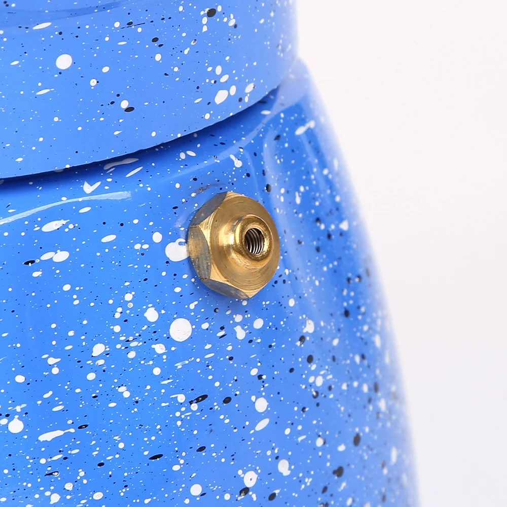 Aluminum Italian Stove Top Coffee Maker with wooden handle