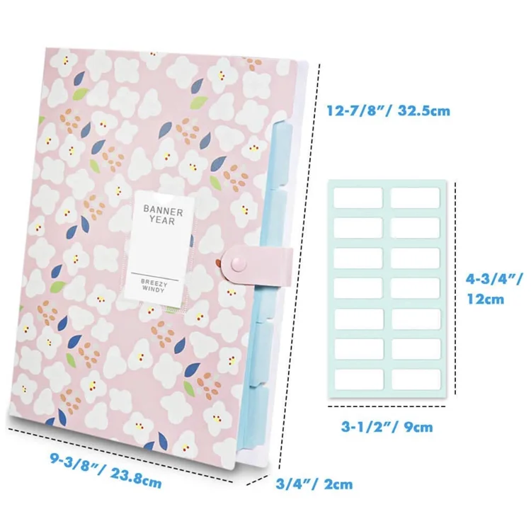 
Factory direct school office desktop organizer multicolor paper file folder with label holder 