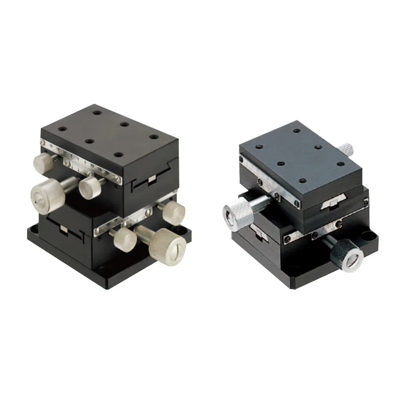 Standard manual XY shaft dovetail slotted rack and pinion type slide XYADTS series