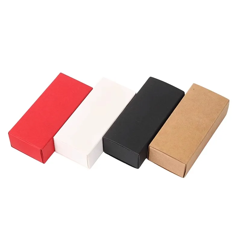 Universal empty Drawer packaging black/white/red/kraft paper small cosmetic box lip gloss oil tube bottle Lipstick Gift boxes