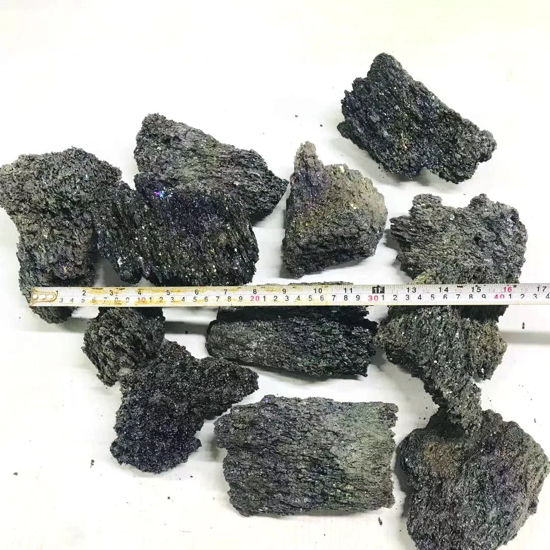 Natural Color Row Minerals Carborundum Crystal Rough Stone Huatang Crystal Souvenir 1 Color Folk Art Polished Model Wholesale