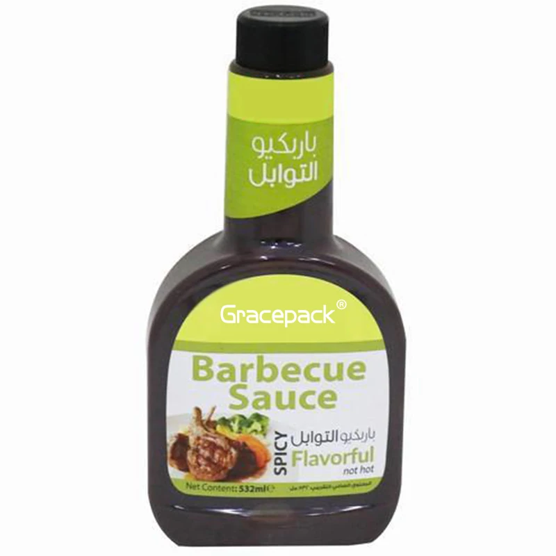 Cheap Hot Sale Food Grade Custom Soft Empty Ketchup Honey Mustard Sauce Plastic 500G Squeeze Bottle With Silicone Flip Top Cap