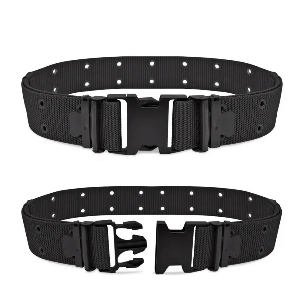 Nylon Adjustable Quick Release Metal Buckle Cinturon Tactico Negros Duty Belt Men Nylon Web Work Tactical Belt with Cobra Buckle