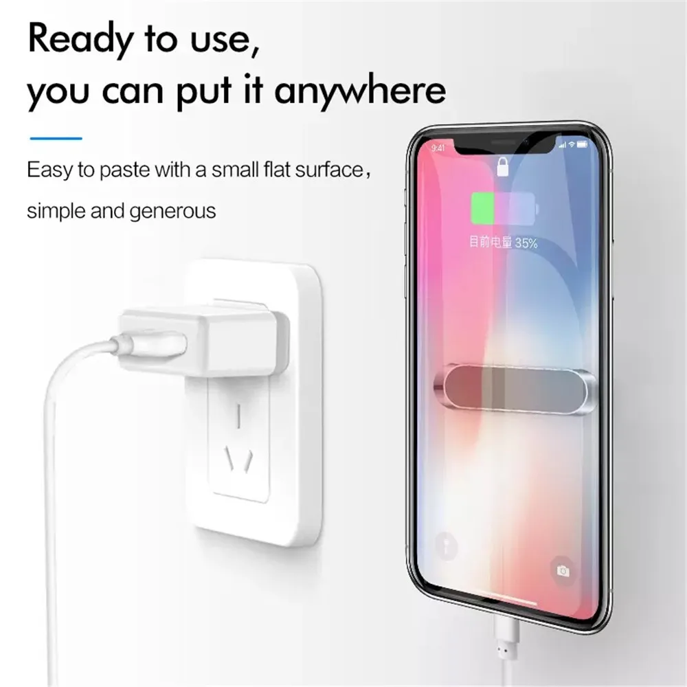 For Amazon hot sale custom Logo mini strip metal sheet key dashboard car phone holder magnetic for smart phones