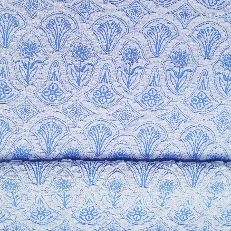  New woven swimwear jacquard fabric supplier textured pattern flower bikini swim bathing suit fabric custom color