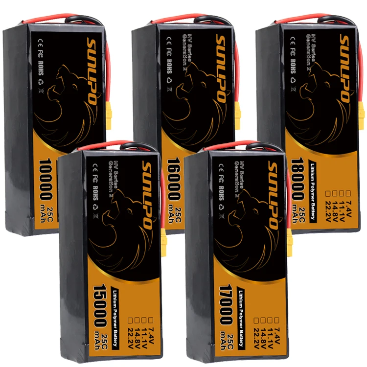 20l 22l 25l drone battery packs 22000mah 14S 51.8V 25C agriculture drone sprayer smart battery packs with AS150U 16pin connector