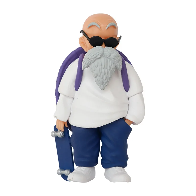 Hot Sale 10cm Dragons Ball Master Roshi Muscle Turtle Fairy Wutian Teacher Hand Do Statue Model Decoration Anime Action Figure