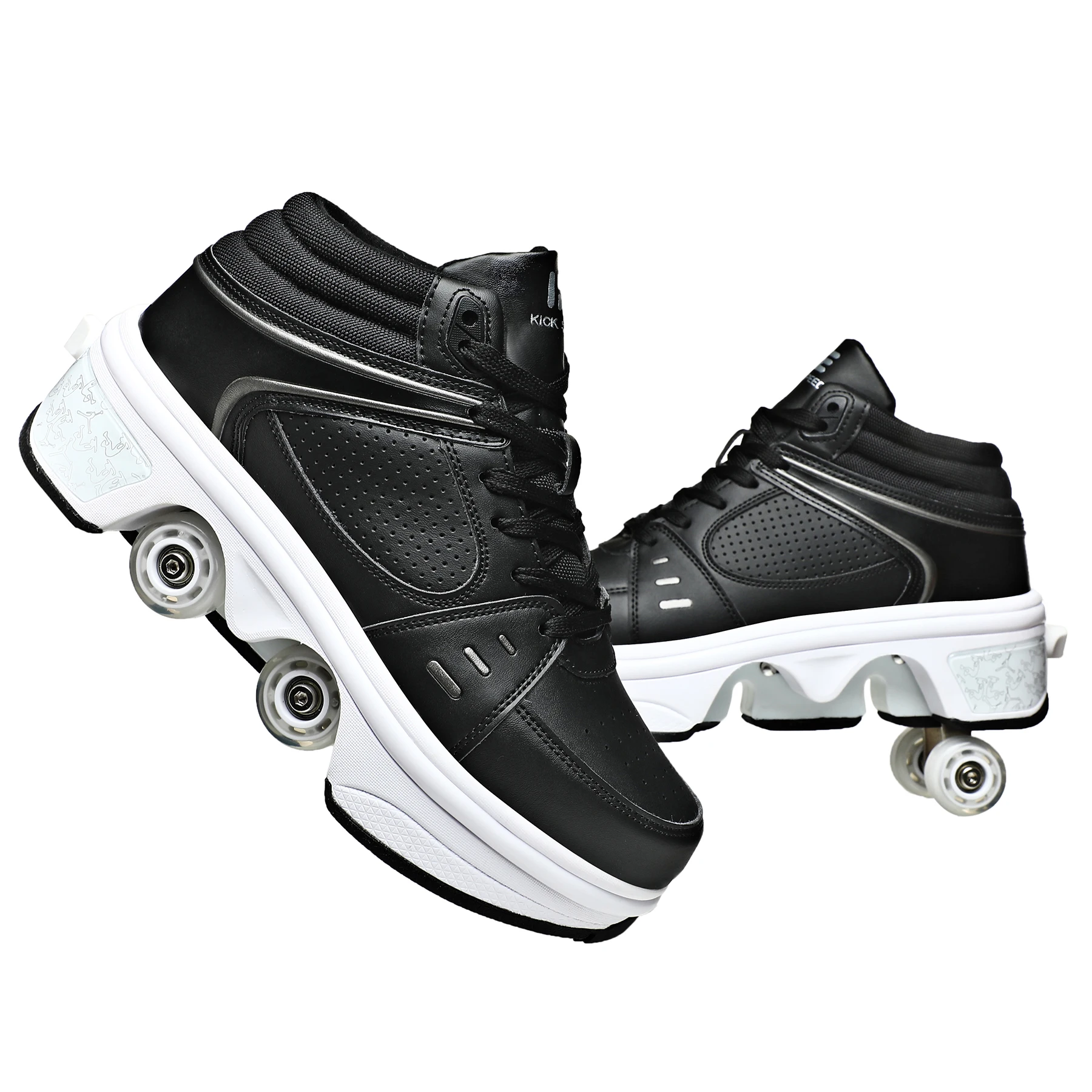 
wholesale two wheel shoes roller , light up led skate kids roller shoes , rechargeable light up children skate roller shoes 