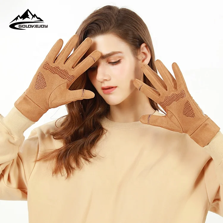GOLOVEJOY DY42 Горячая новинка милые Элегантные Простые Женские ветрозащитные бархатные плотные Свадебные зимние теплые перчатки для улицы